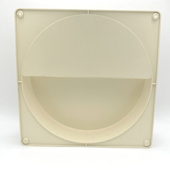 Vintage Tupperware Wall Mount Lid Organizer Round 1646-2 USA Mid Century Almond - Picture 4 of 9